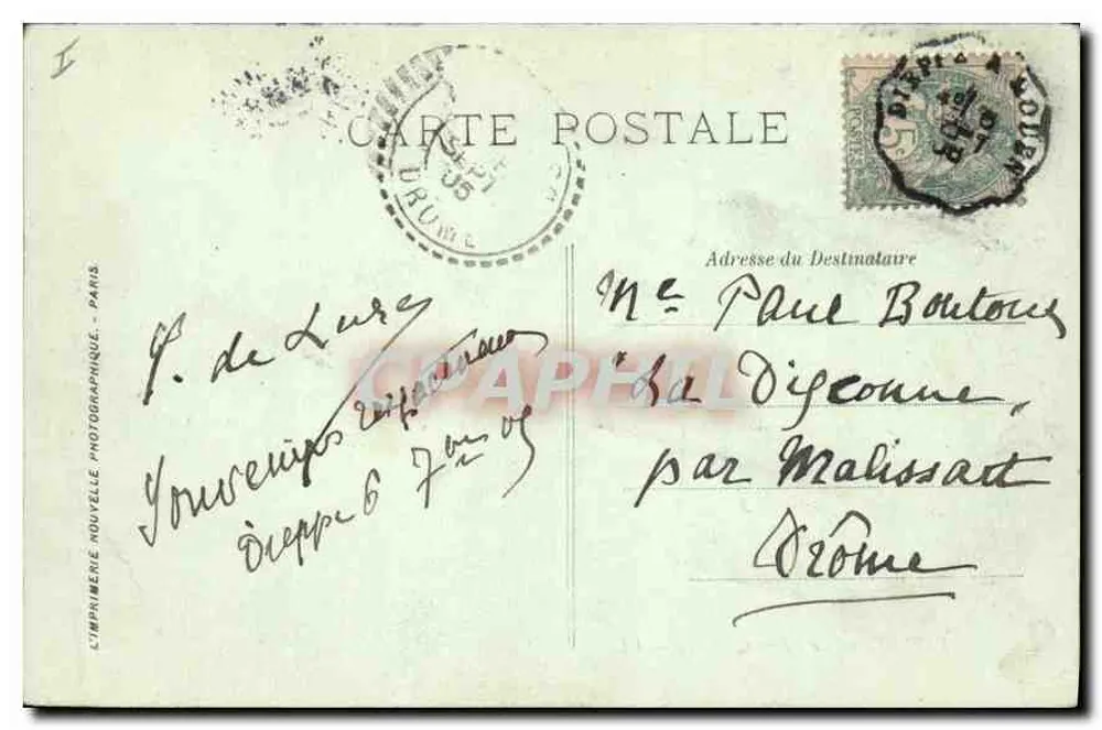 Dieppe — O Velho Castelo — LL. - Verso