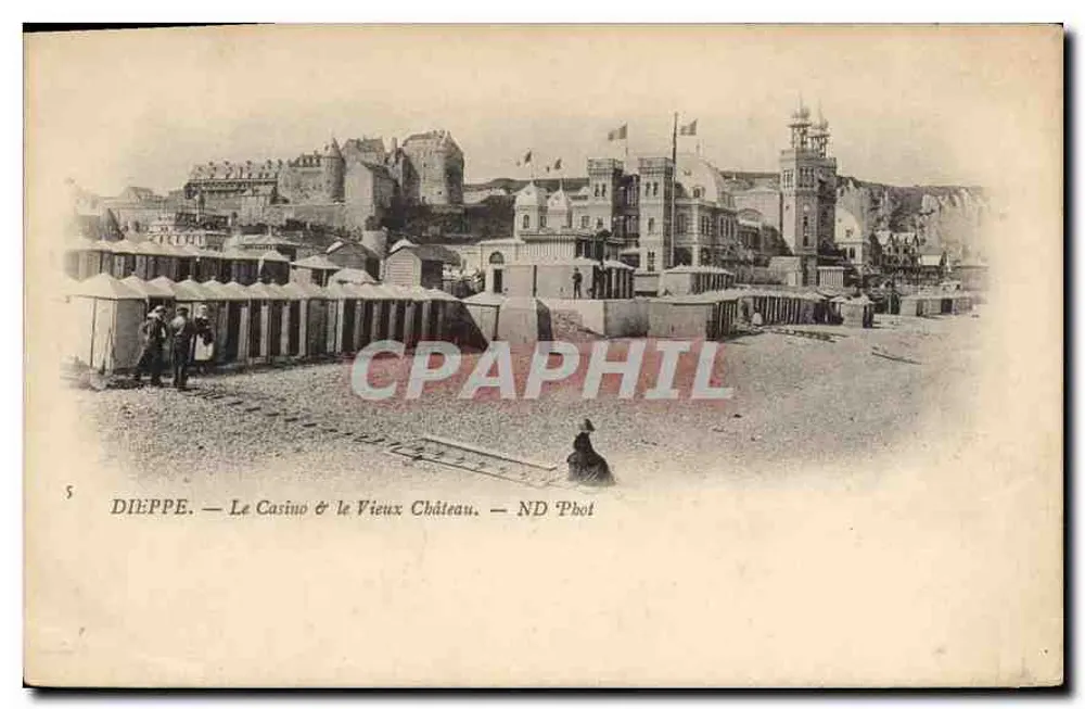 Dieppe — Das Casino und das Alte Schloss — ND Pbot - Vorderseite