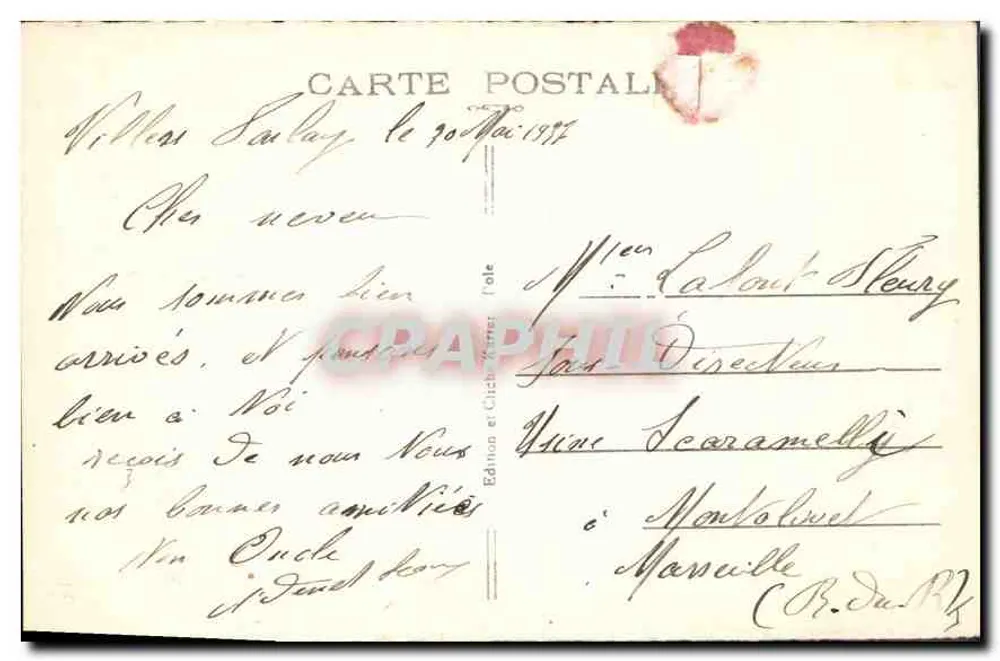 Dole (Jura) — Cours Salai-Maurice, Höhlen und Monument Pasteur — Edition und Cliché Ketterer - Rückseite