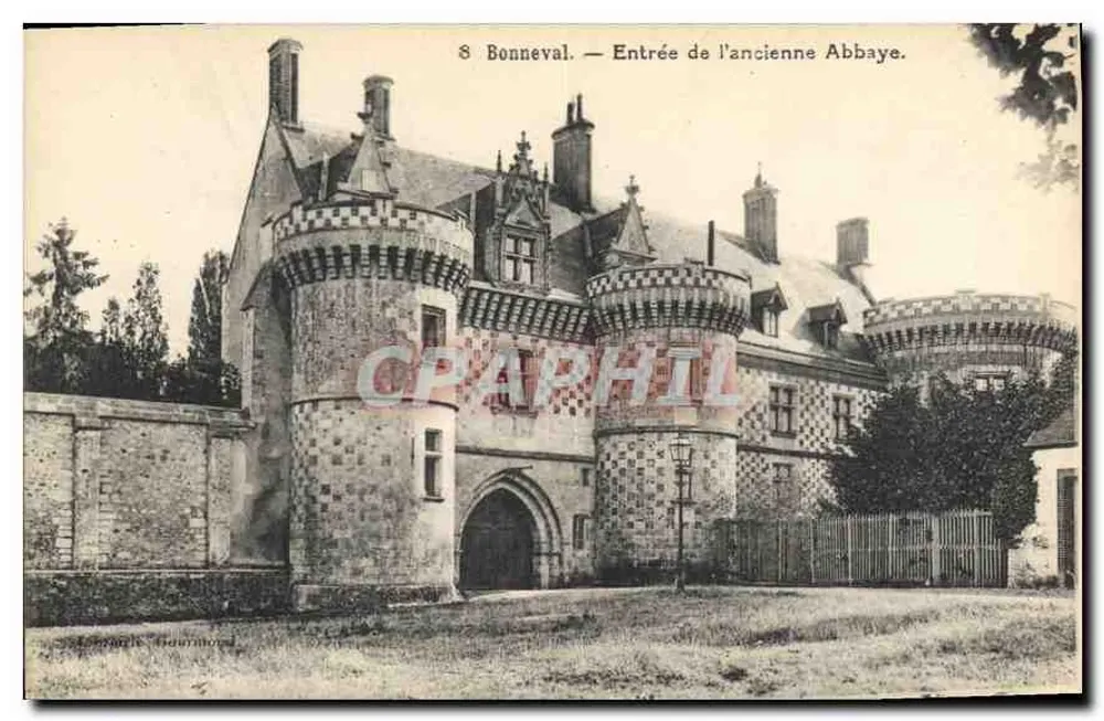 Bonneval — Entrada da antiga Abadia — Editor: J. Beaumont - Frente