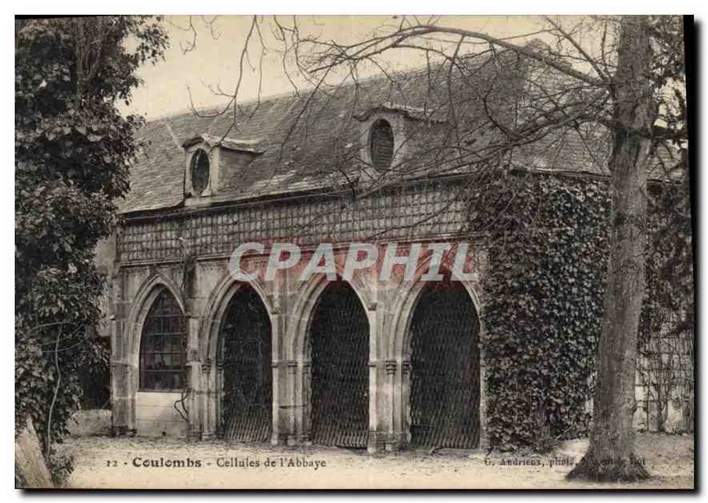 Coulombs - Células da Abadia — G. Andrieux, fot. Auguste, not. - Frente