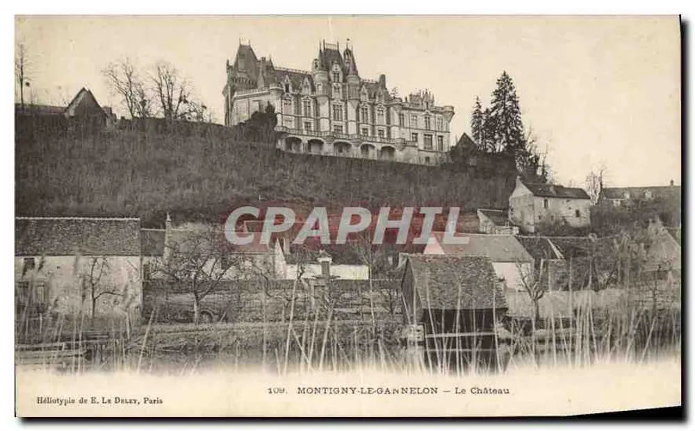 Montigny-le-Gannelon — O Castelo — Héliotypie de E. Le Dalky, Paris, n° 108 - Frente