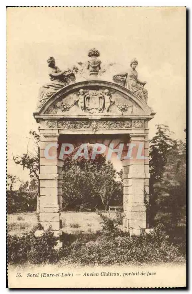 Sorel (Eure-et-Loir) — Alter Schloss, Vordertor - Vorderseite