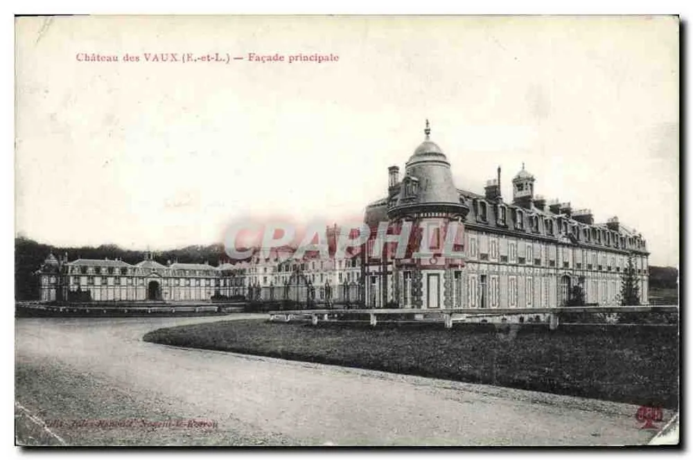 Château des VAUX (E.-et-L.) — Façade principale — Éditeur : Jules Tardieu, Ségent-le-Bosson - Frente