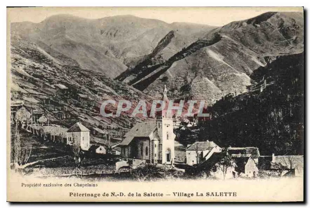 Dorf La Salette — Pilgerung der N.-D. de la Salette — Exklusives Eigentum der Kaplanen - Vorderseite