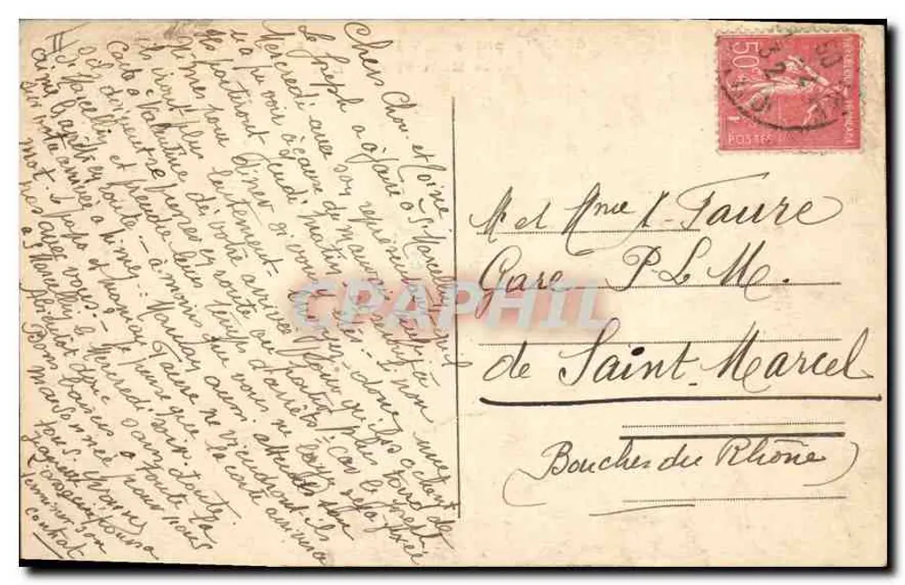 Dorf La Salette — Mont Plano — E.R. — 606 Dauphiné - Rückseite