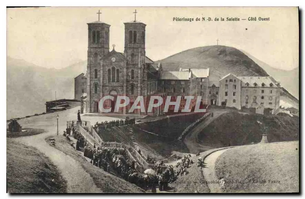 Pilgerung der N.-D. de la Salette — Westseite — G. Faure, Grenoble (Pond-Flot) - Vorderseite