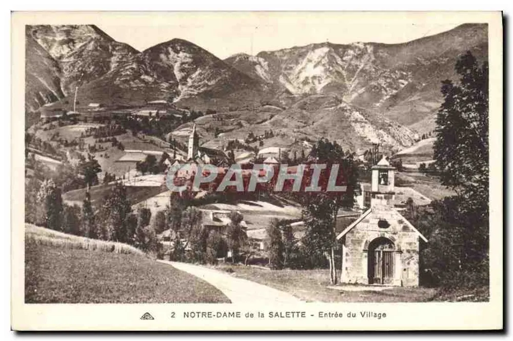 Notre-Dame de la Salette - Eingang zum Dorf — Wallfahrtskirche La Salette, Verlag NSD - Vorderseite