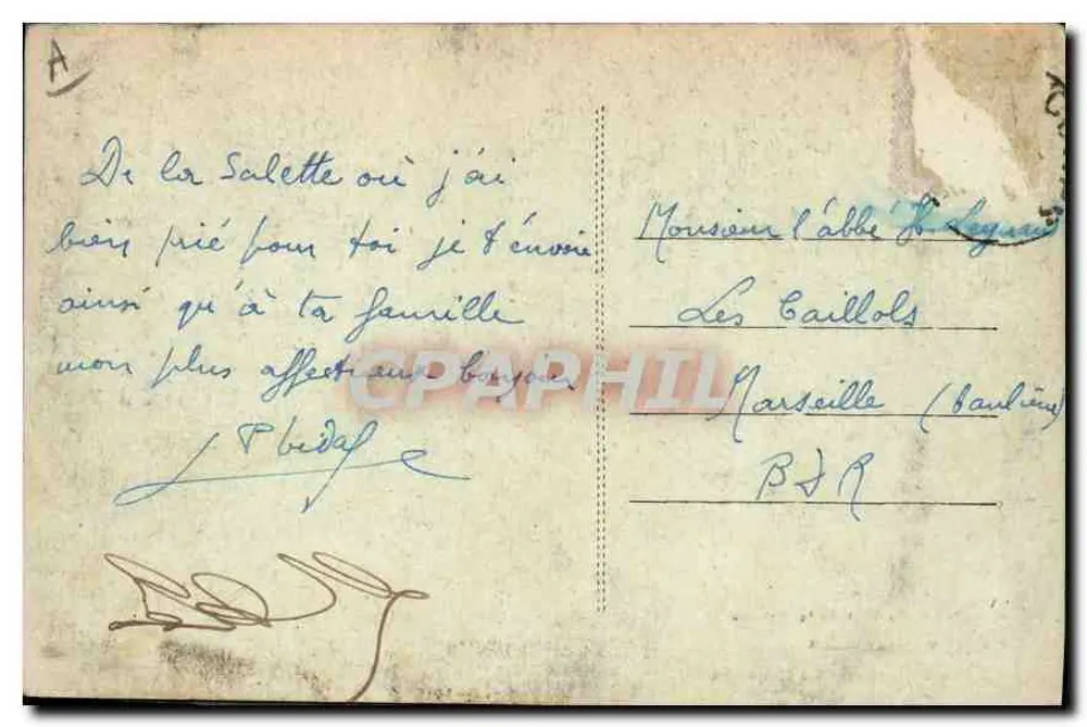 Pilgerung der N.D. de la Salette — Bericht über die Erscheinung — Exklusive Eigentum der Kanoniker - Rückseite