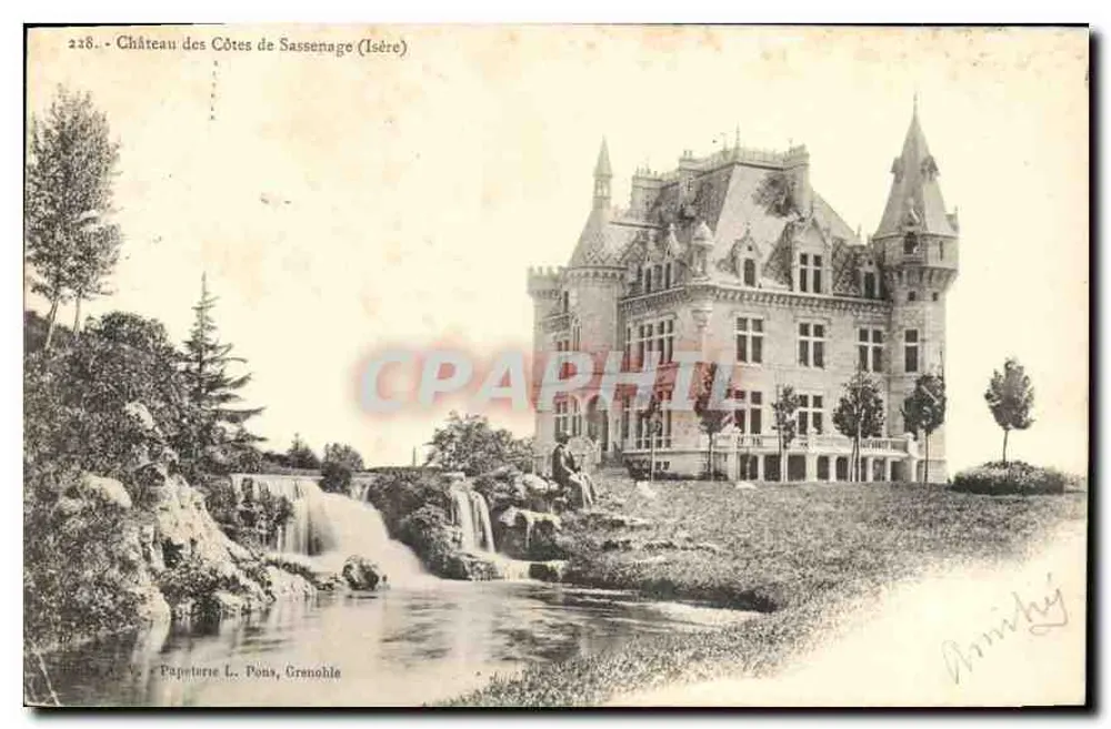 Castelo das Côtes de Sassenage (Isère) — Papelaria L. Pons, Grenoble - Frente