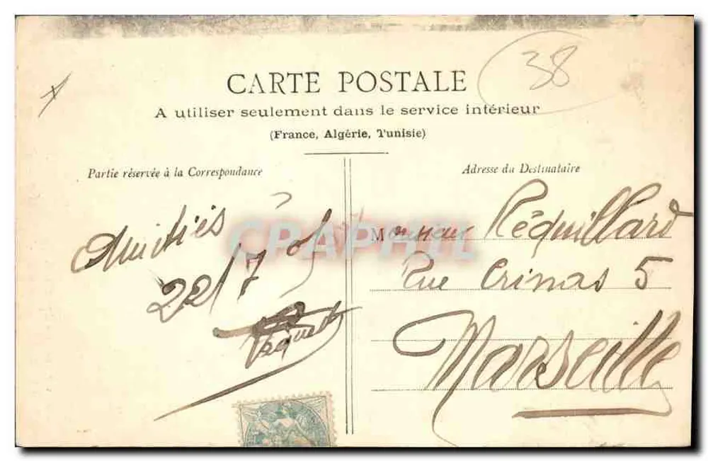 Sassenage - Aquädukt über den Furon — Um Grenoble, Verlag L. 14, Grenoble, Nr. 316 - Rückseite