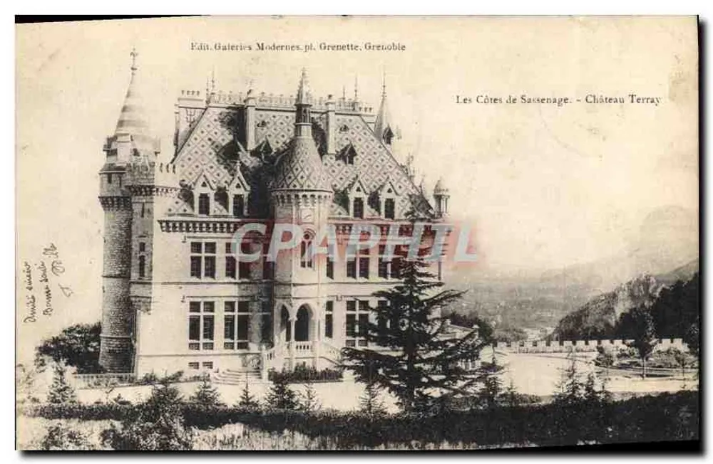 As Costas de Sassenage - Castelo Terray — Ed. Galeries Modernes, pl. Grenette, Grenoble - Frente