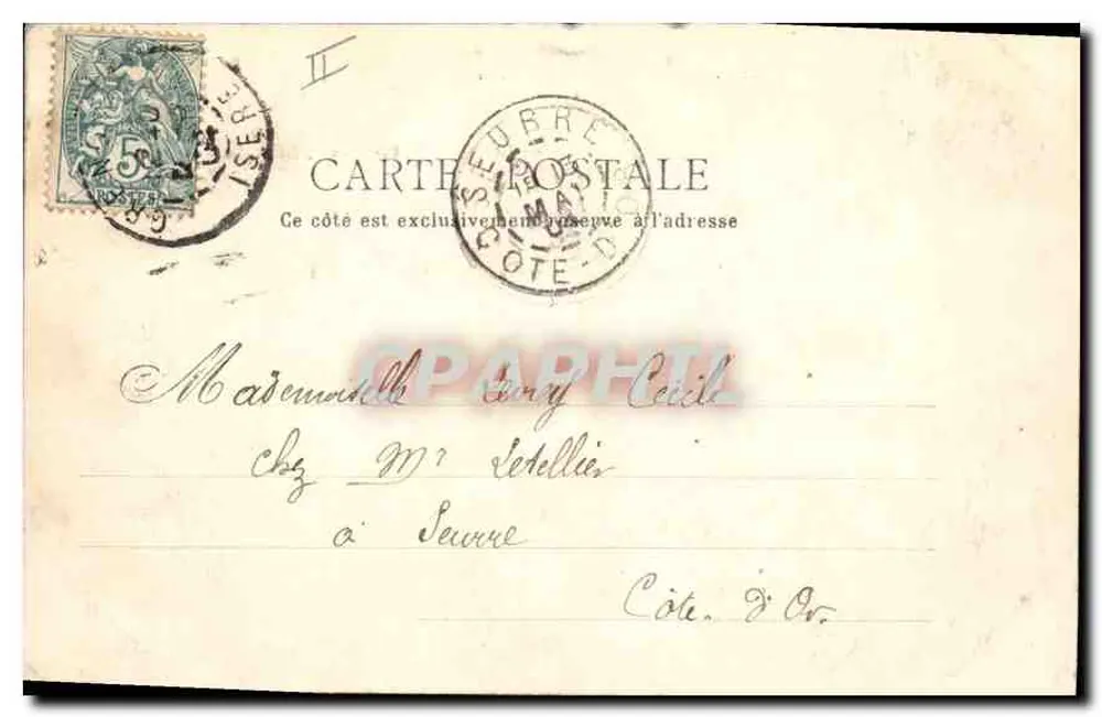 As Costas de Sassenage - Castelo Terray — Ed. Galeries Modernes, pl. Grenette, Grenoble - Verso