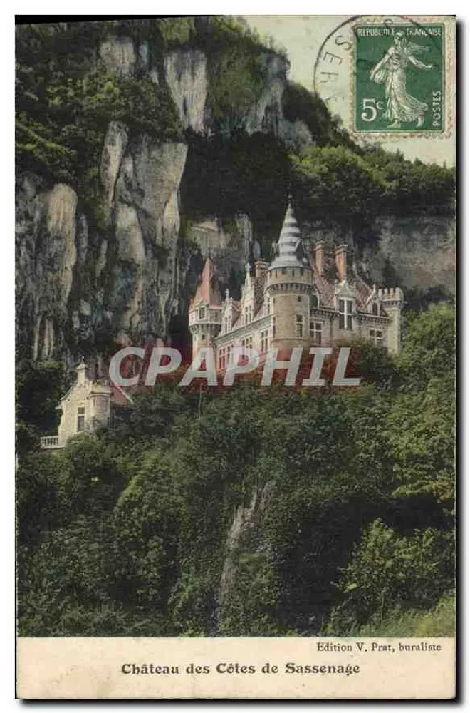Castelo das Colinas de Sassenage — Edição V. Prat, buralista - Frente