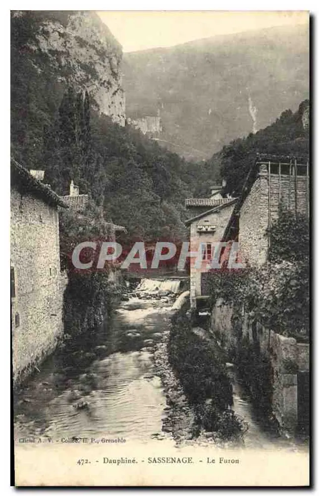 Sassenage - Le Furon — Dauphiné, Grenoble, uitgever Chiche A. V. n° 472 - Voorkant