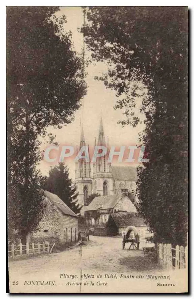 Pilorge, voorwerpen van goddelijkheid, Pontmain (Mayenne) — Avenue de la Gare — Selecta - Voorkant
