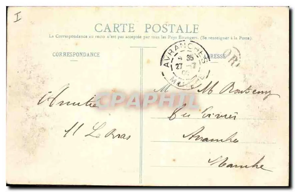 Pontmain — Trône de la Vierge — éditeur A. Joseph - Verso