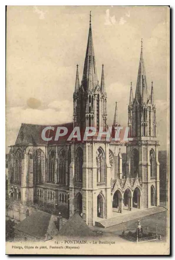 Ponte-main (Mayenne) — A Basílica — Pliorges, Objetos de devoção - Frente
