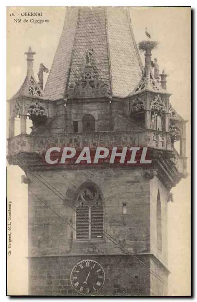 Obernai — Ninho de Coruja — Ch. Burgonet, editor, Strasbourg - Frente
