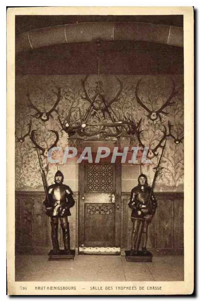 Haut-Kœnigsbourg — Saal der Jagdtrophäen — Verlag Braun & Cie, Rhin - Vorderseite