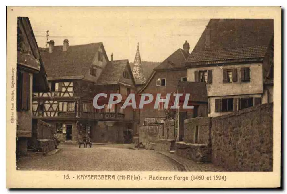 Kaysersberg (Alto Reno) — Velha Forja (1460 e 1594) — Edição Jean Suster, Kaysersberg - Frente