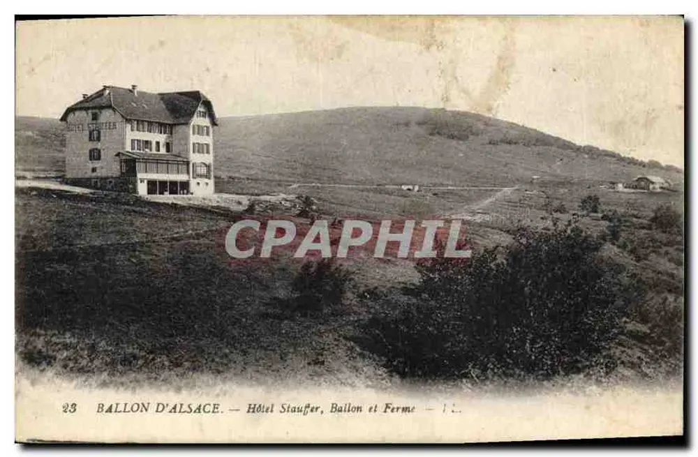 Ballon d'Alsace — Hotel Stauffer, Ballon und Bauernhof - Vorderseite