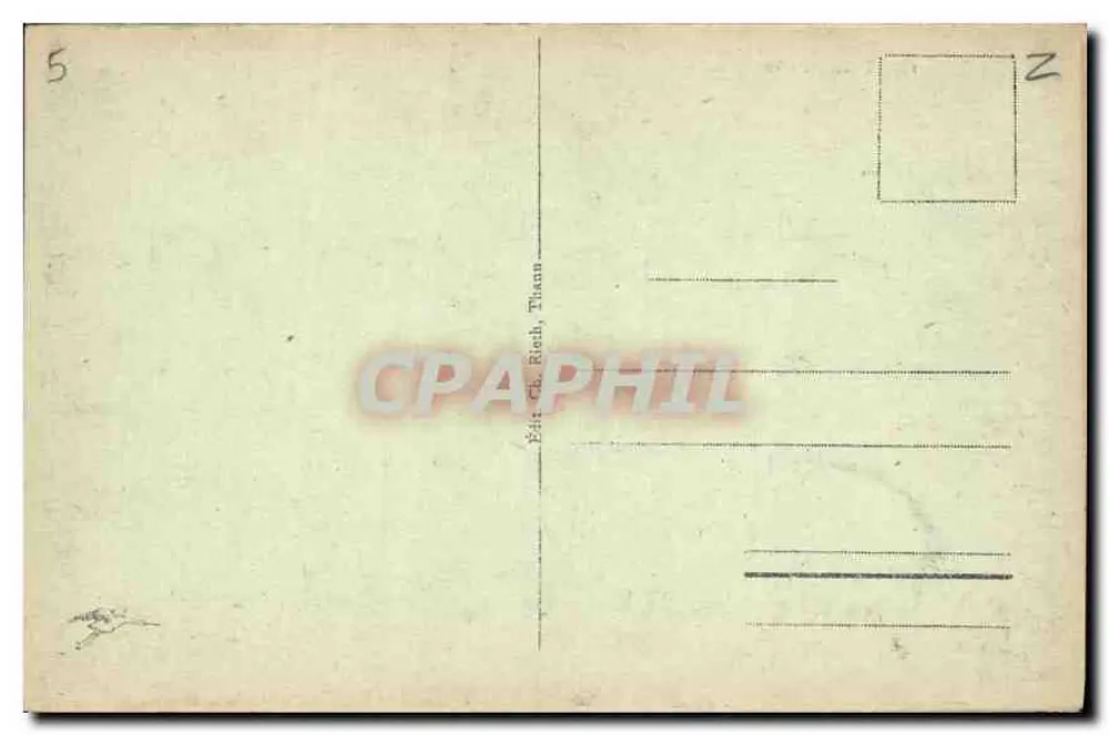Thann - Vista Geral — editor Éditions C. Rich, Thann, n°14 - Verso