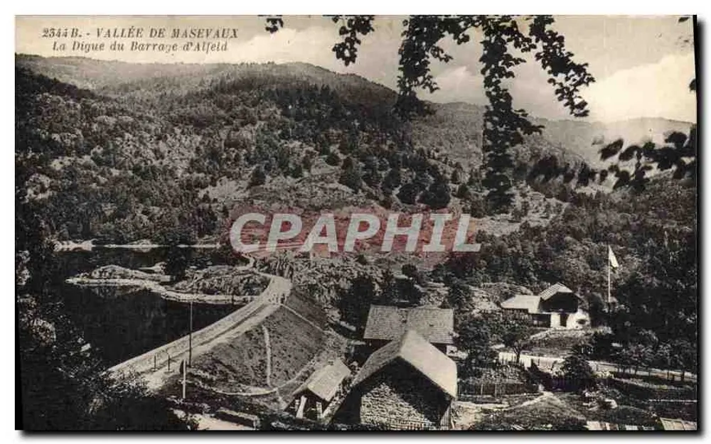 Valle de Masevaux — La Presa del Dique de Alfjeld — Editor: Cartes La Cigogne, Estrasburgo - Anverso