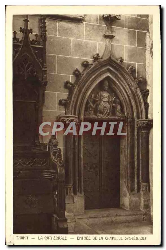 Thann — Die Kathedrale — Eingang zur Kapelle St-Thiébault - Vorderseite