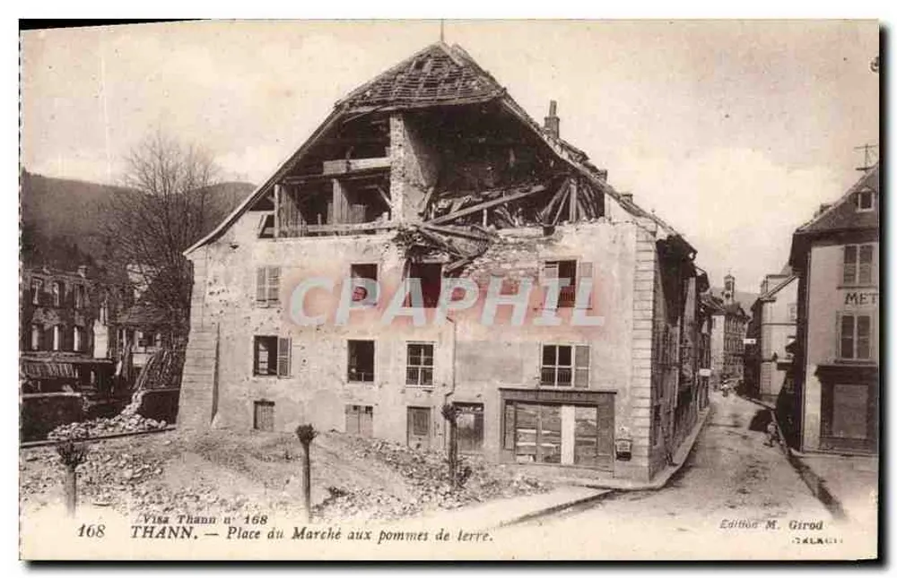 Thann — Place du Marché aux pommes de terre — Edition M. Girod n°168 - Vorderseite