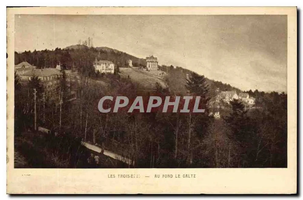 Die drei Epis — Im Hintergrund der Galtz — Imp. Braun & Cie, Dérnach (H.-Rhén) - Vorderseite