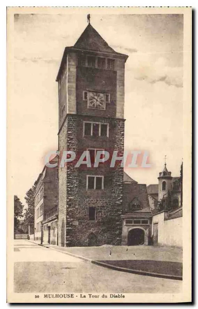 Mulhouse - Torre do Diabo — editor J. Parde, n° 20 - Frente