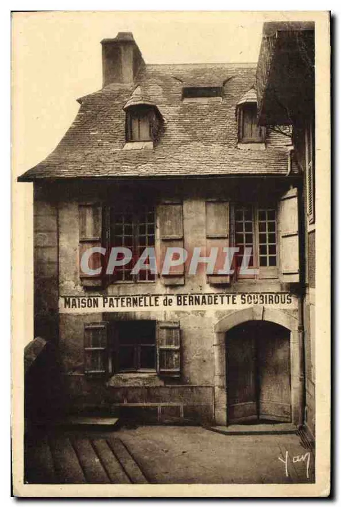 Casa Paternal de Bernadette Soubirous — Lourdes — Édition E. Quinault - Frente