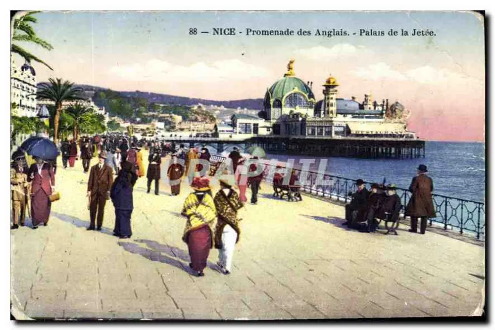 NICE - Promenade des Anglais - Palais de la Jetée. - Édition Gilletta Phot. Nice - Frente