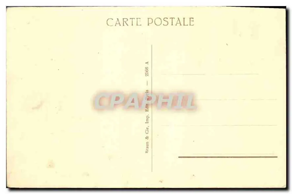 Castelo de Versalhes — Gabinete do Conselho — Braun & Cie, Paris - Verso