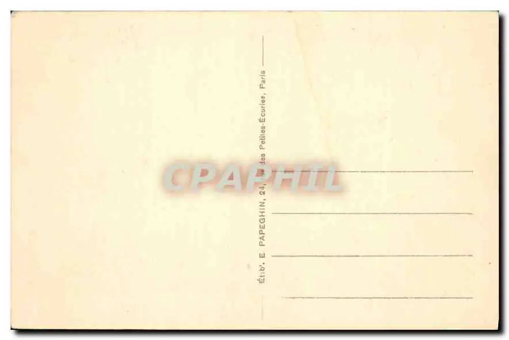 Versailles — Hochzeitskutsche Napoleons I. (2. April 1810) — A.P. n°137 - Rückseite