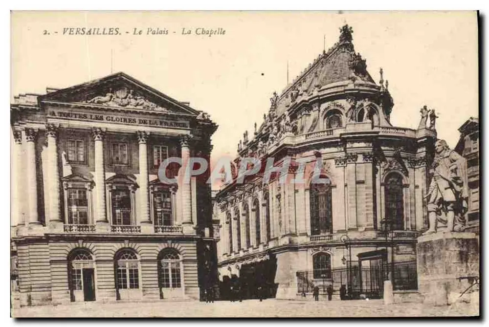 Versailles - O Palácio - A Capela — editor F. David, Versailles - Frente