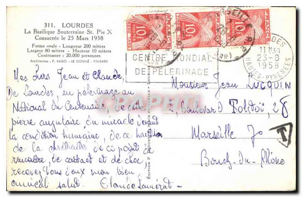 A Basílica Subterrânea de Lourdes — Centro Mundial de Pelerinagem — Edição Edluy - Verso