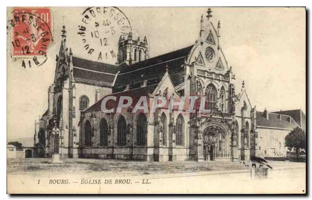 Bourg — Igreja de Brou — LL. - Frente