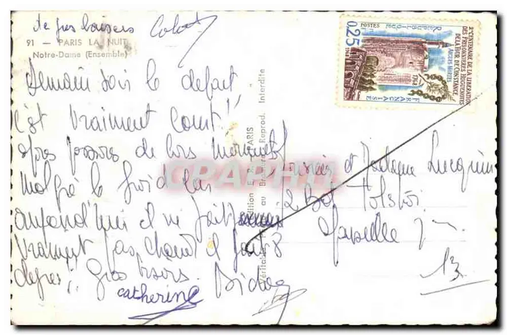 Nossa Senhora de Paris — Noite — Edição E. R. Reprod. - Verso