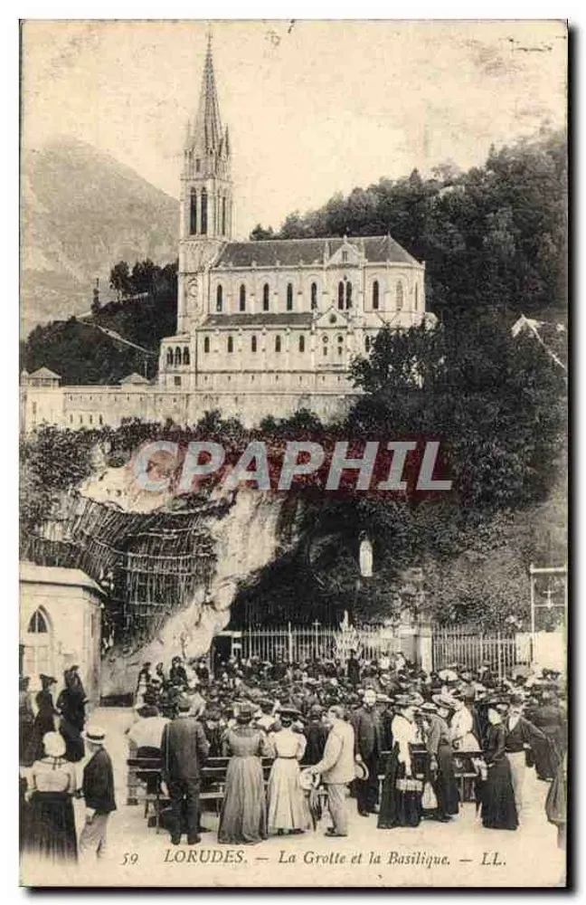Lorudès — A Gruta e a Basílica — LL. - Frente