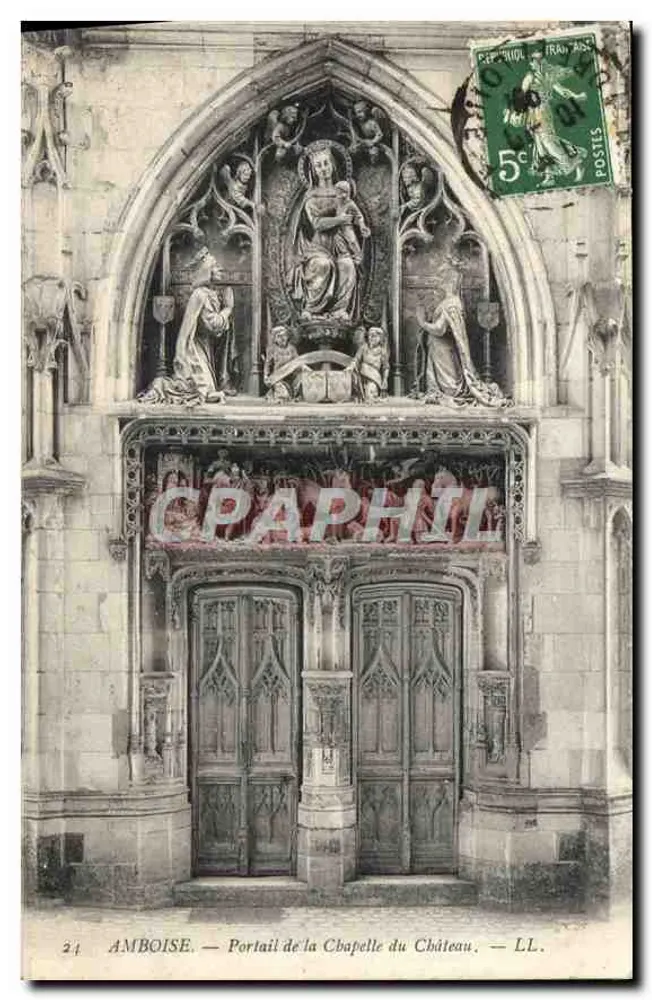 Amboise — Portal der Kapelle des Schlosses — LL. - Vorderseite