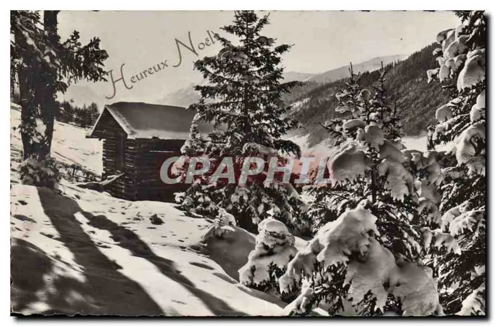 Winterlandschaft in der Nähe von Davos — Edition Jager Genf - Vorderseite