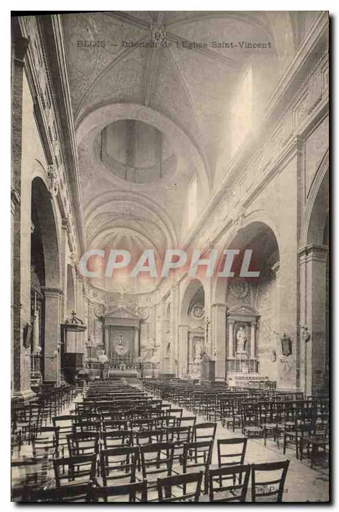 Bélgica — Interior da Igreja de São Vicente — Editor: Paris - Frente