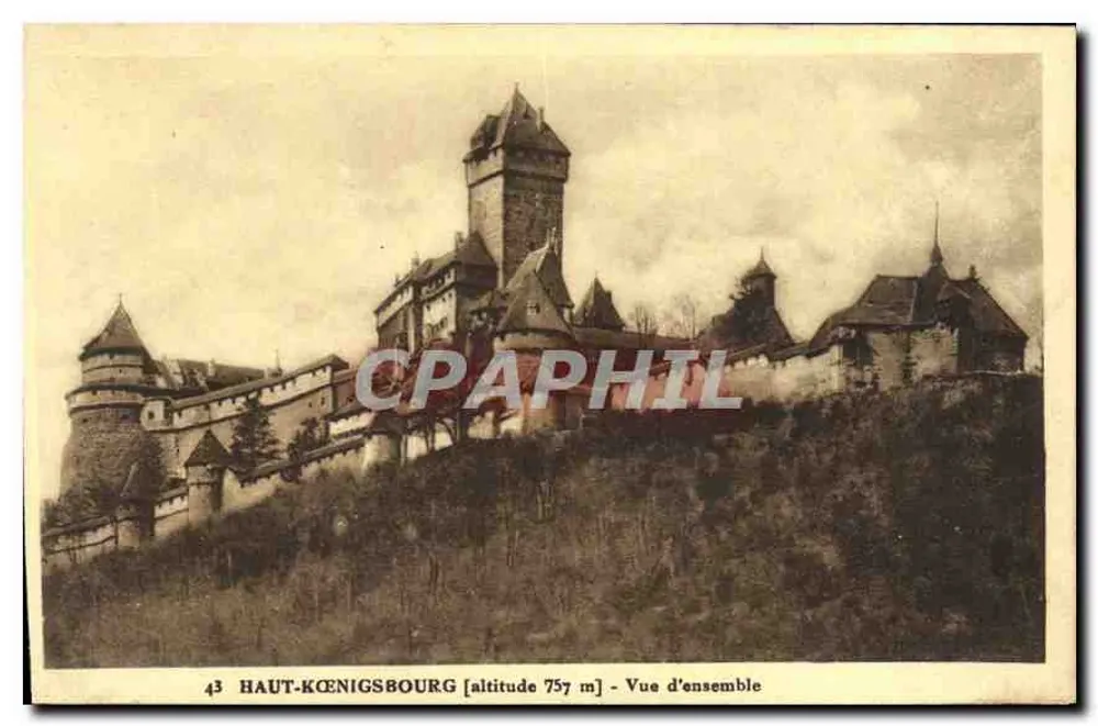 Haut-Kœnigsbourg — Vista geral — Edição especial do Castelo - Frente