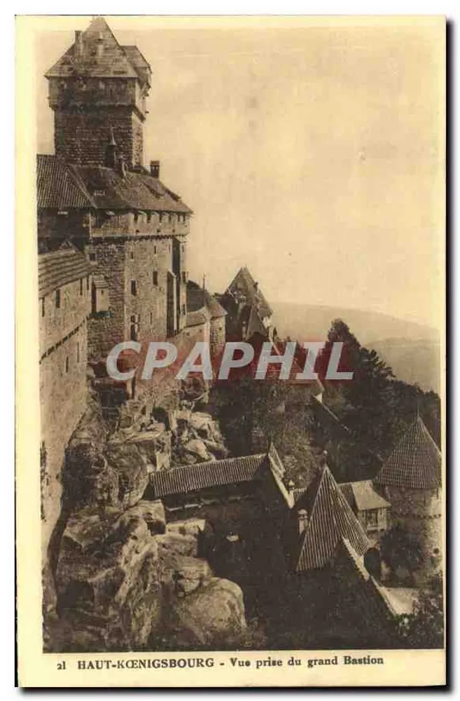 Hoch Kœnigsbourg - Ansicht vom großen Bastion — Sonderausgabe des Schlosses - Vorderseite