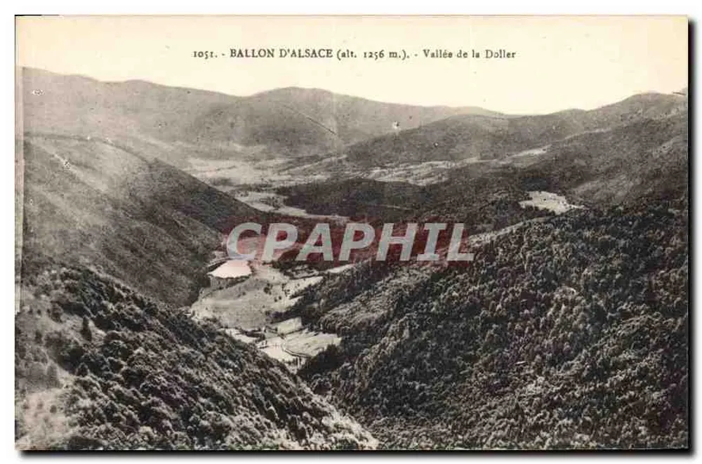 Balão da Alsácia (alt. 1256 m.) — Vale da Doller — Carta 'A Garça', Strasbourg - Frente