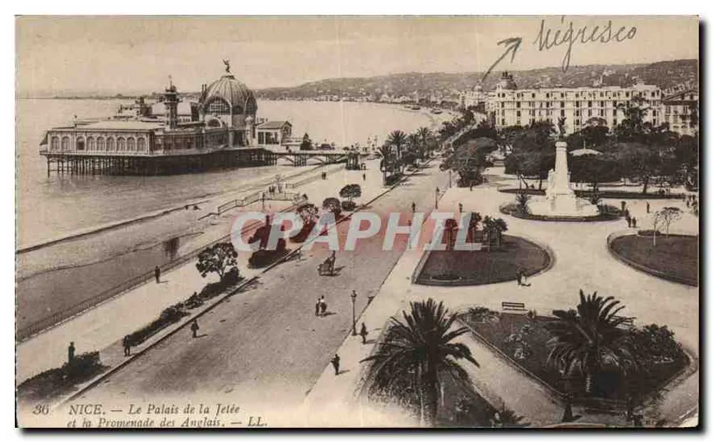 NICE — Le Palais de la Jetée et la Promenade des Anglais — LL. n° 36 - Vorderseite