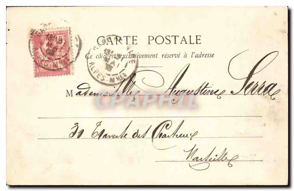 Aussicht von Nice aus der Route de Villefranche — Edition Giletta, Foto., Nice, Nr. 461 - Rückseite