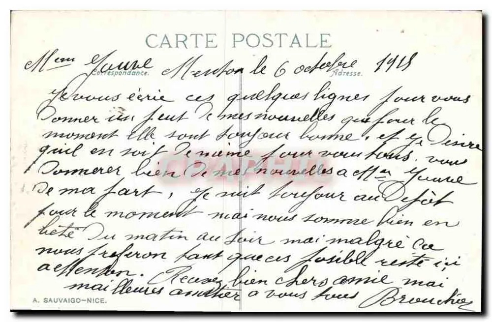 Menton. O Casino Municipal — Tersling, Arquiteto — N.D. Fot. n° 902 - Verso